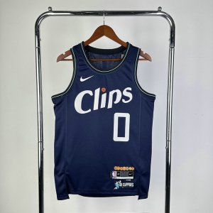 NBA 0 Westbrook Clippers 23-24 city Maillot imprimé